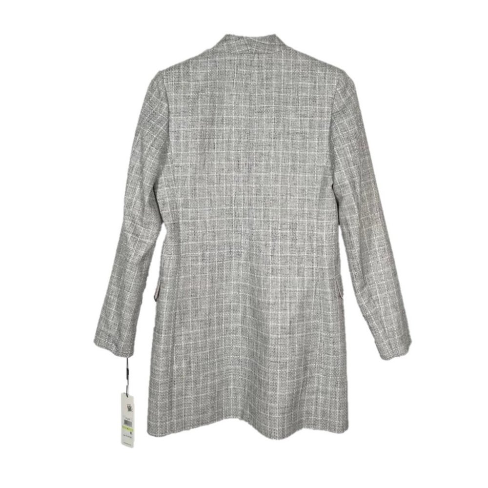 Calvin Klein Open Front Tweed Topper Jacket Size 4 - Picture 2 of 6